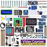 SunFounder Raspberry Pi Ultimate Starter Kit for Raspberry Pi 4B 3B+ 400, Python C Java Scratch Node.js, Detailed Online Tutorials, 161 Projects, 337 Items (Camera Module, Speaker, I2C LCD, etc)