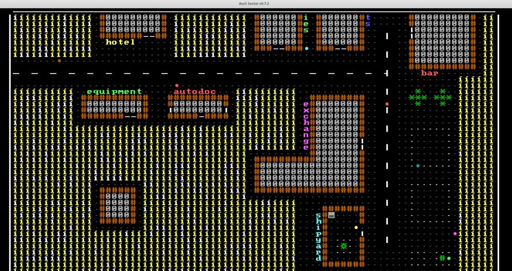 ASCII sector game