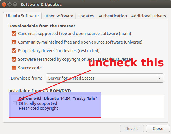 fix apt-get update cannot be used to add new CD-ROMs