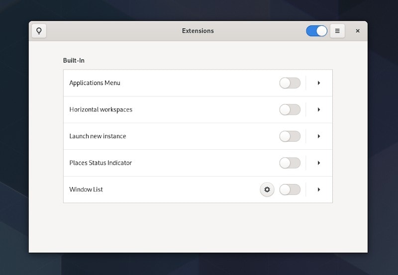 Extensions Gnome