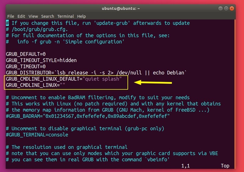 GRUB Configuration