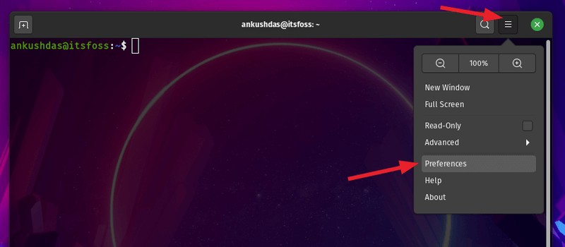 Linux Terminal Preferences
