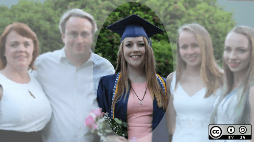 Linus Torvalds with wife and daughters