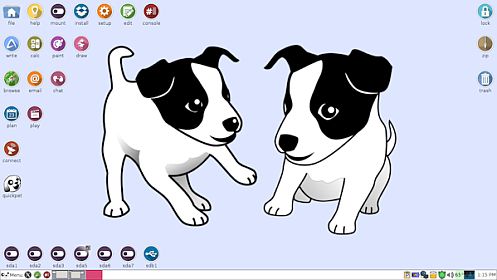 tahrpup6 desktop in Puppy Linux