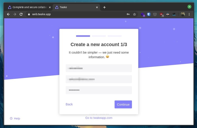 Twake App Sign In