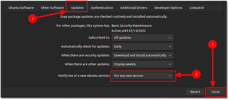 ubuntu 21 10 software and updates