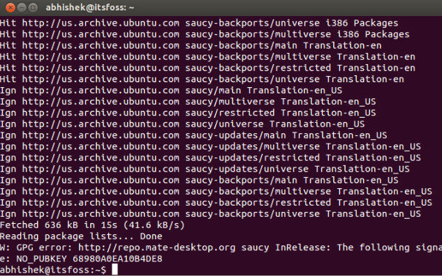 W GPG Error The following signatures couldn't be verified because the public key is not available: