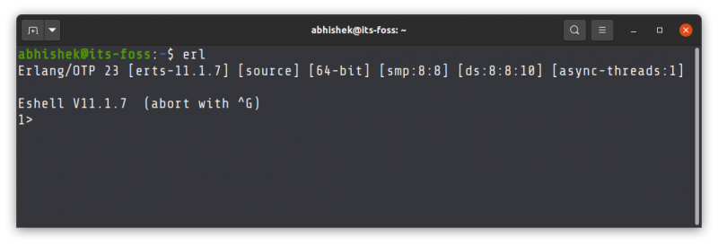 erlang shell