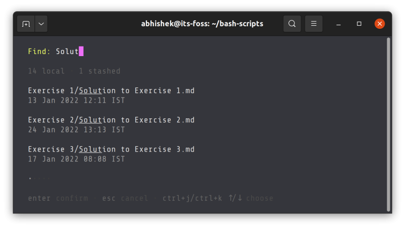 find files in glow