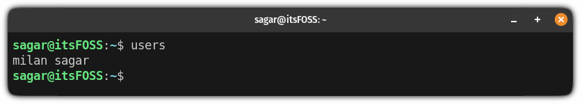 find the logged in users in Ubuntu