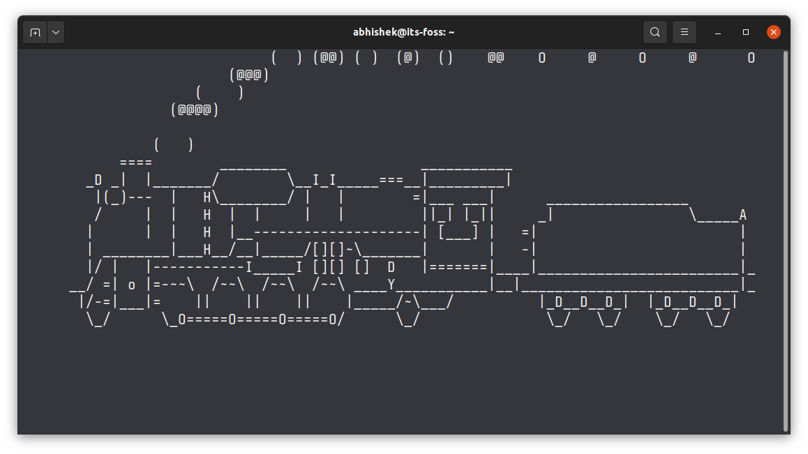 Running train in Linux terminal
