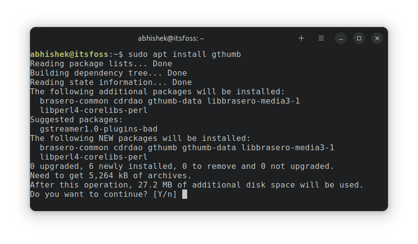 install gthumb ubuntu