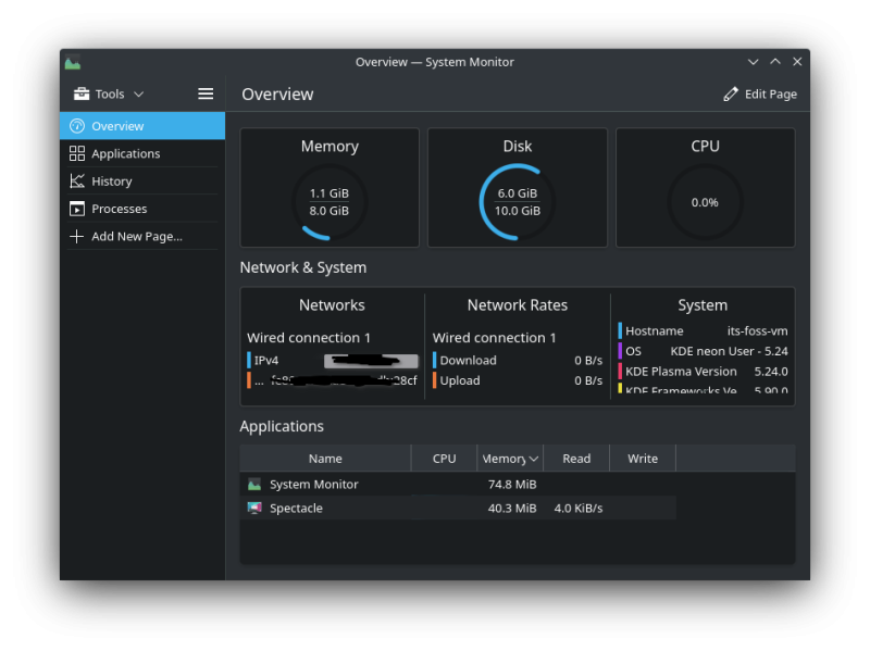 kde resource usage