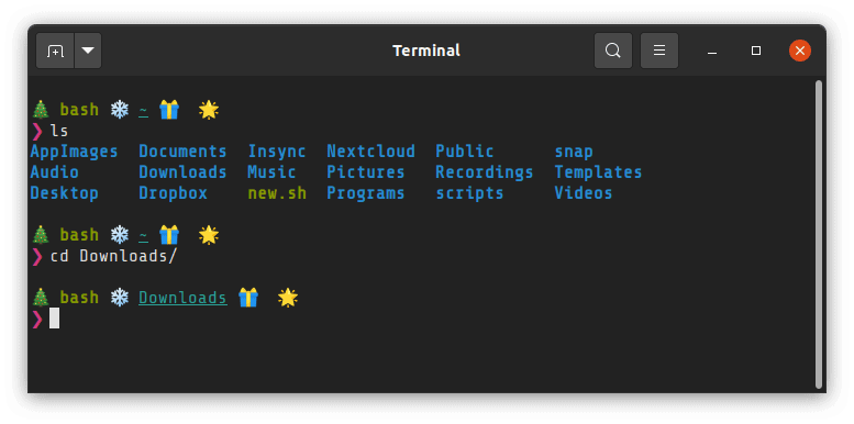 Linux Terminal Christmas