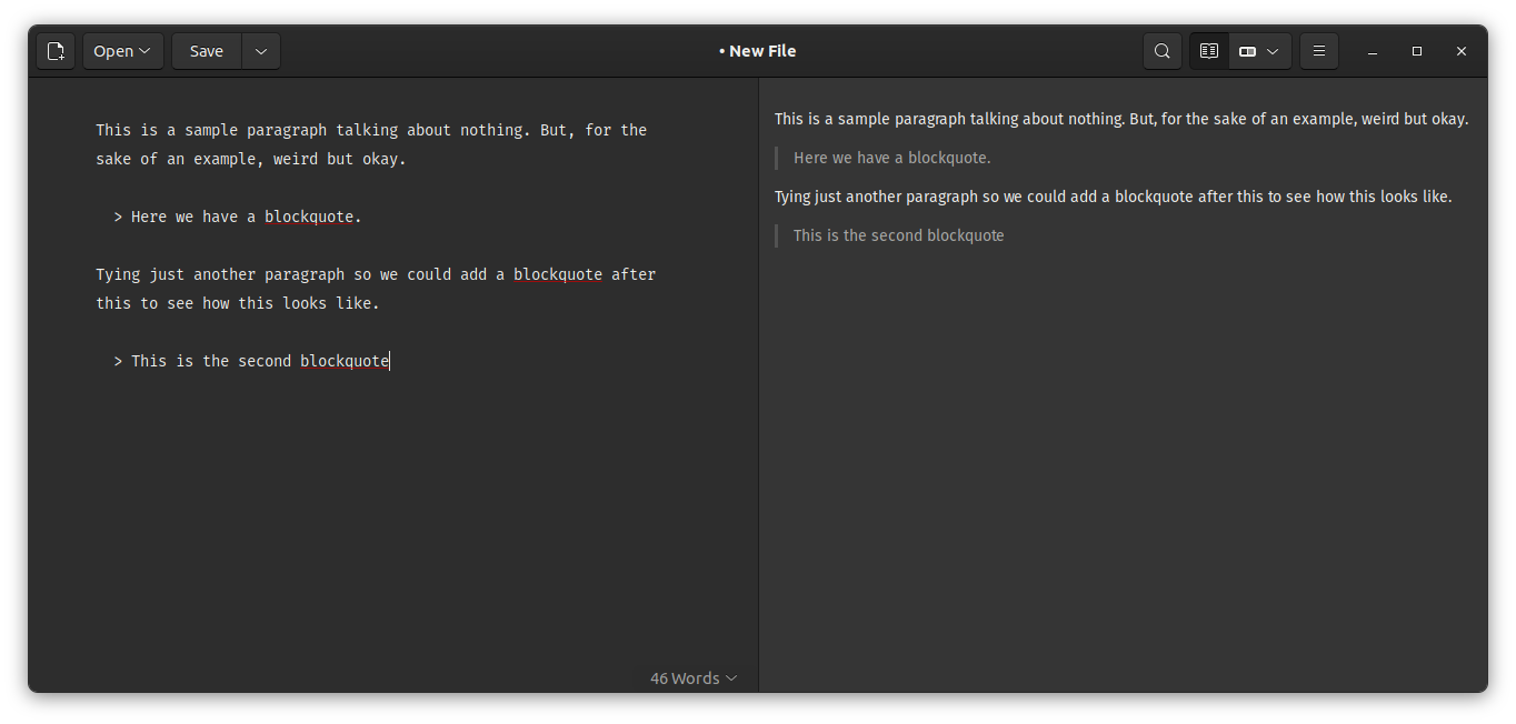 multiple blockquotes