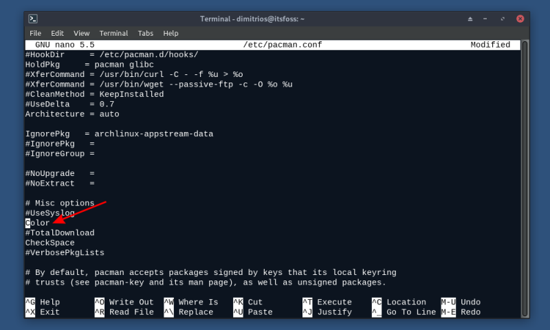 Pacman.conf Color