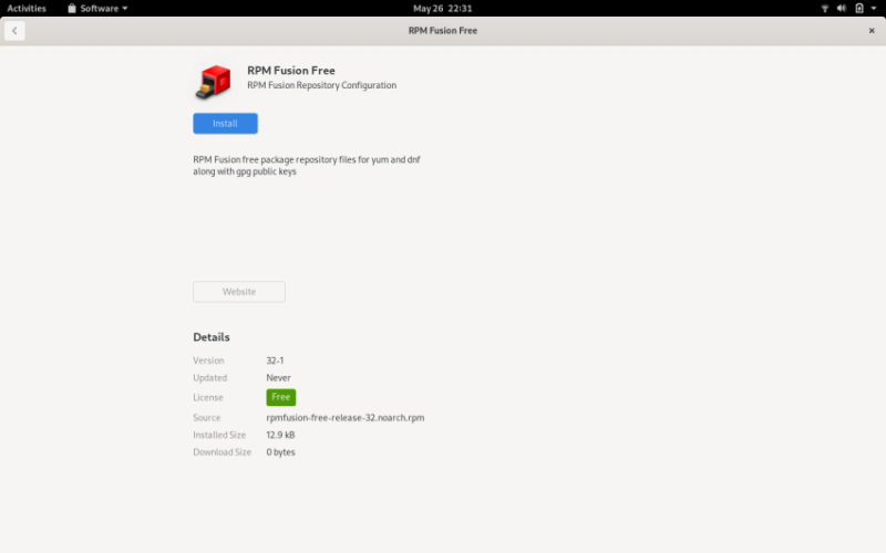 RPMFusion in the Software Center