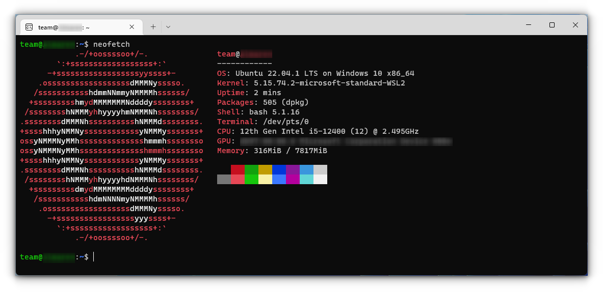 running ubuntu in wsl 1