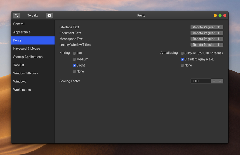 Set Fonts