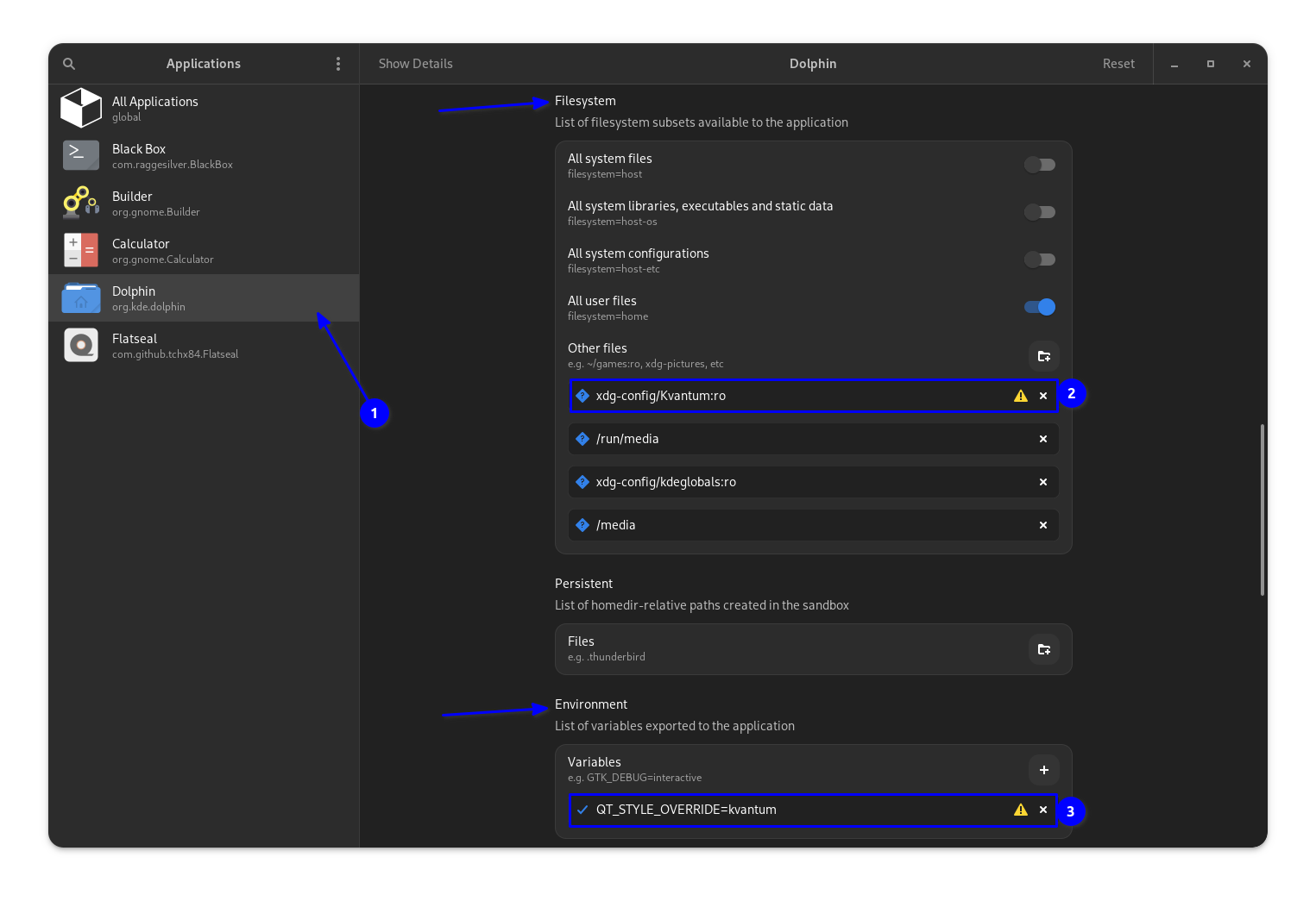setting kvantum theme for qt flatpak apps in kde plasma