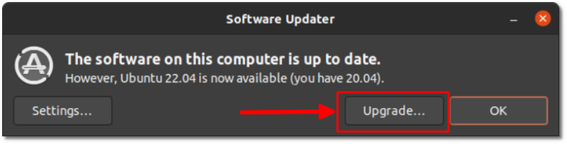 showing update available