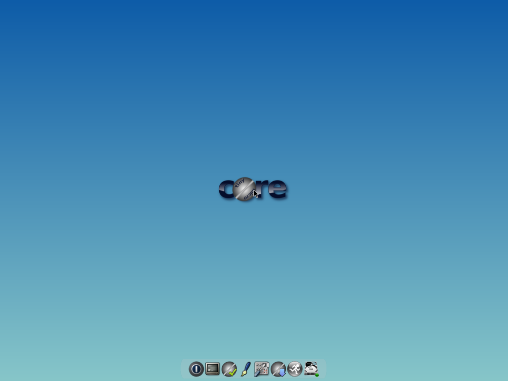 Tiny core user interface